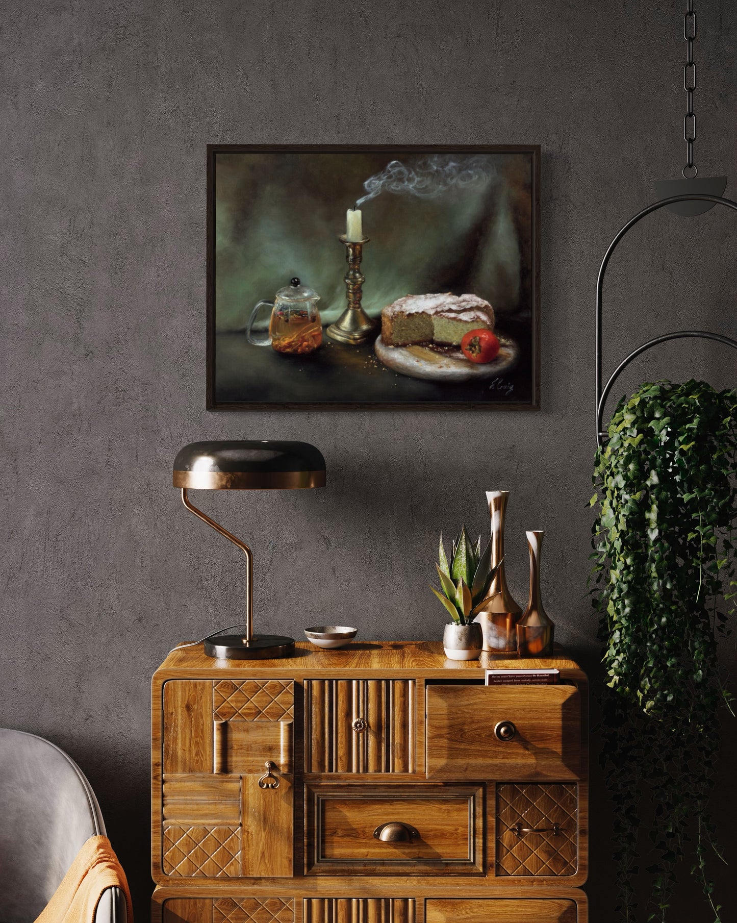 "A moment shared" | Original oil on stretched linen | Framed