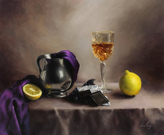 "A bit of chocolate" | Original oil on stretched linen | Unframed