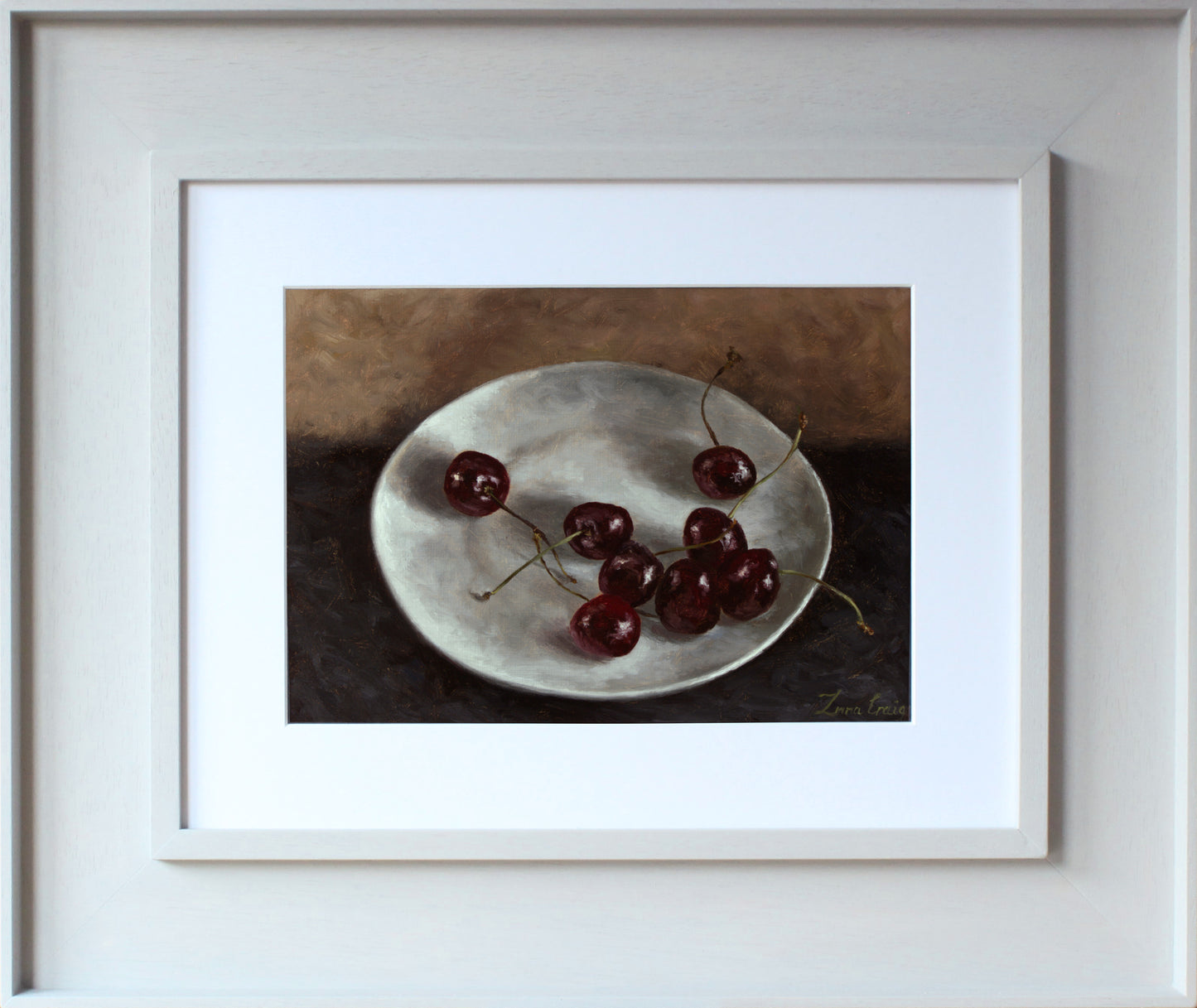 "Angus Cherries" | Original oil on paper | Framed